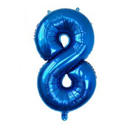 Medium Number Foil Balloons 32 Inch Aluminum 5pcs 24