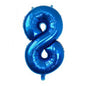 Medium Number Foil Balloons 32 Inch Aluminum 5pcs 24
