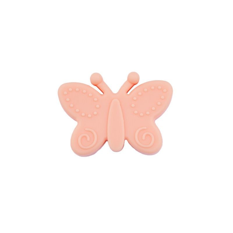 20pcs Silicone Focal Beads Butterfly Side Profile 12