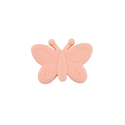 20pcs Silicone Focal Beads Butterfly Side Profile 12