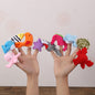 Plush Finger Puppet Pretend Play Toy for Kids 8cm 9