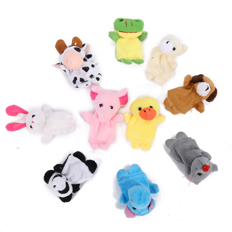 Plush Finger Puppet Pretend Play Toy for Kids 8cm 5