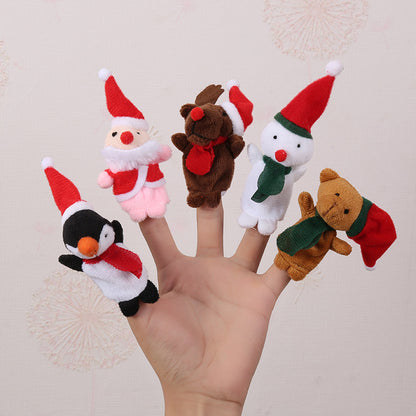 Plush Finger Puppet Pretend Play Toy for Kids 8cm 10