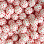 50pcs 15mm Love Rabbit Print Silicone Beads Printed Design