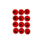 1 Set Silicone Focal Beads Twelve Constellation Symbol 15mm Round Shape 11