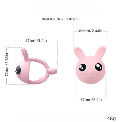 Hand Rabbit Silicone Teething Toy Baby Teether for Infant 2