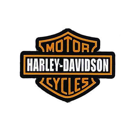 20pcs Silicone Focal Beads Motorcycle Brand Logo Design