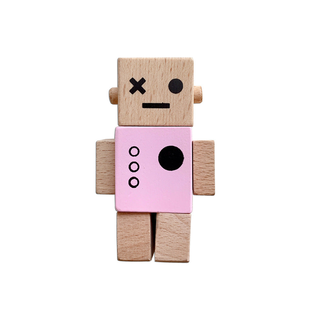 Wooden Twisting Robot Montessori Toys for Kids 8