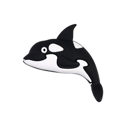 20Pcs Silicone 3D Focal Beads Ocean Animals Seal Dolphin Killer Whale 12