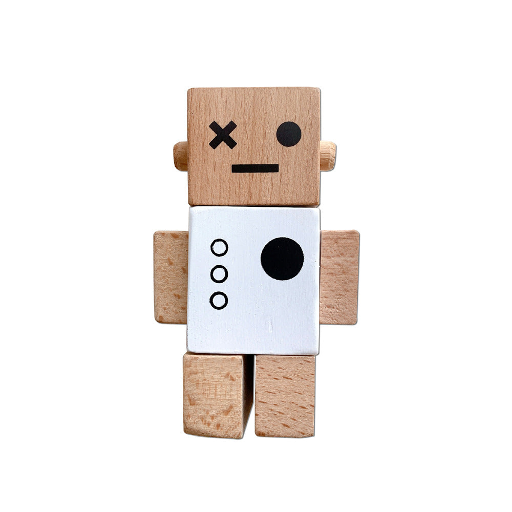 Wooden Twisting Robot Montessori Toys for Kids 6