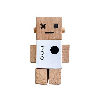 Wooden Twisting Robot Montessori Toys for Kids 6