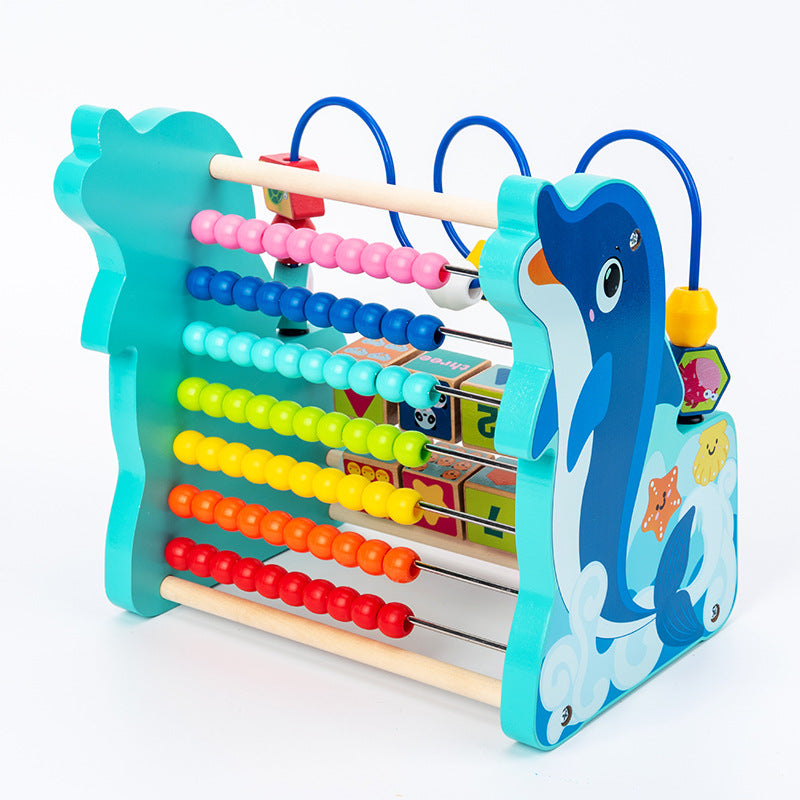 Wooden Bead Maze Educational Bead Calculation Rack Toy 2