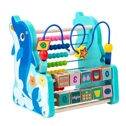 Wooden Bead Maze Educational Bead Calculation Rack Toy