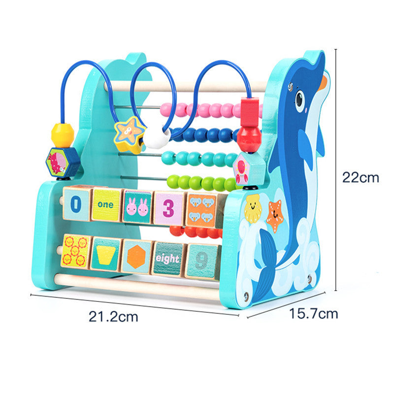 Wooden Bead Maze Educational Bead Calculation Rack Toy 3
