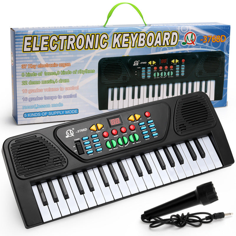 Plastic Kids 37 Key Electronic Keyboard Musical Instrument Toy 7