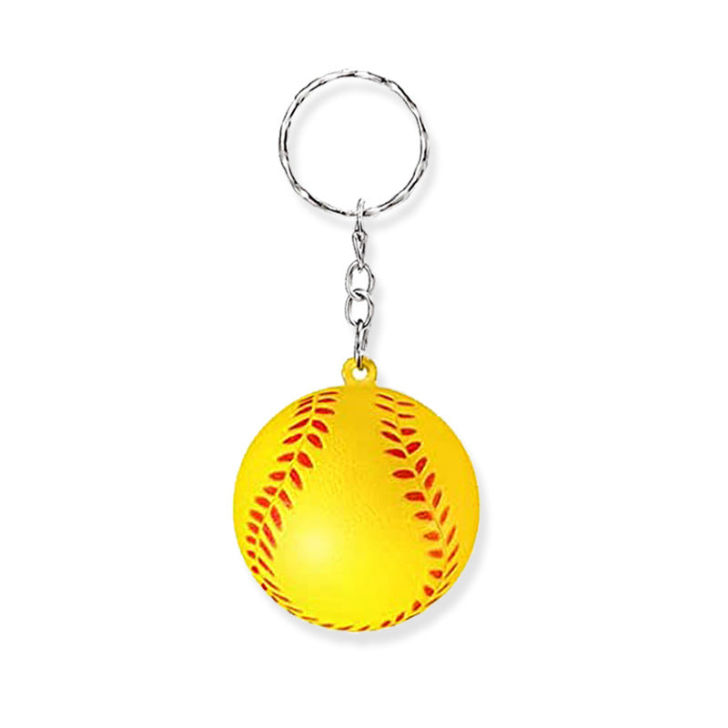 PU Squishy Sports Ball Keychain Sensory Stress Toy 4cm 14
