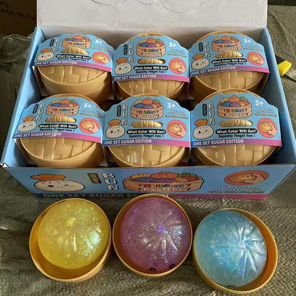 TPR Squishy Steamed Stuffed Bun Sensory Toy  3