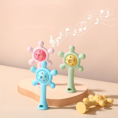 Silicone Baby Teething Toy Ferris Wheel Ringing Bell 5 Pack