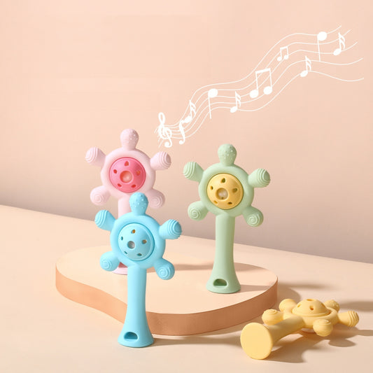 Silicone Baby Teething Toy Ferris Wheel Ringing Bell 5 Pack