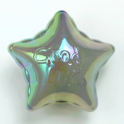50pcs 25x16mm UV Finish Jelly Five-Pointed Star Acrylic Beads 11