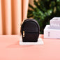 Mini Simple PU Leather Keychain Coin Purse Small Backpack Charm 7