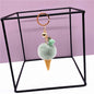 Ice Cream Pom Pom Silicone Bead Keychain with Tassel Charm 4