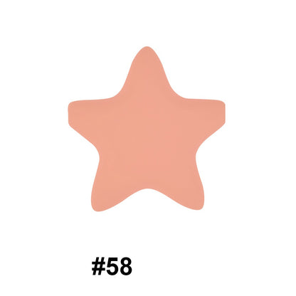 45mm Star Silicone Beads 50pcs