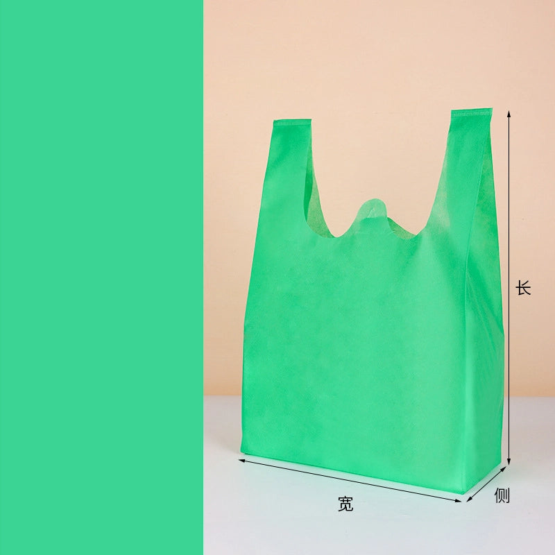 100pcs Solid Color Non-Woven Vest Bags 25*45*12/30*50*14/35*60*16/40*65*18cm 11