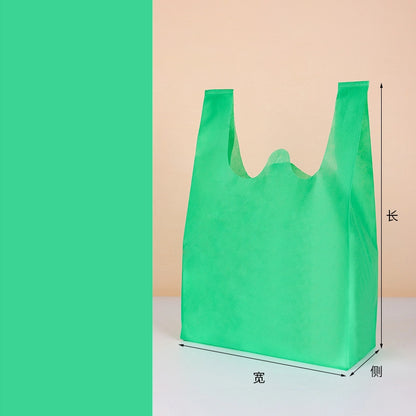 100pcs Solid Color Non-Woven Vest Bags 25*45*12/30*50*14/35*60*16/40*65*18cm 11