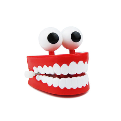 Winding Teeth Wind Up Toy with Big Eyes Novelty Toy 6