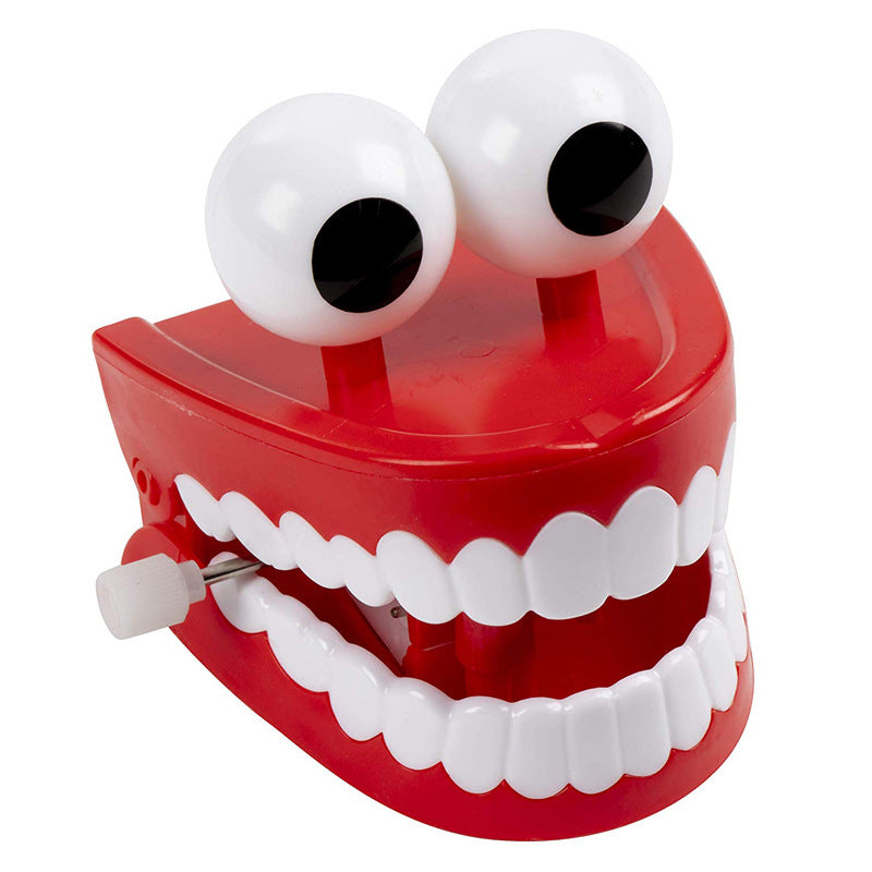 Winding Teeth Wind Up Toy with Big Eyes Novelty Toy