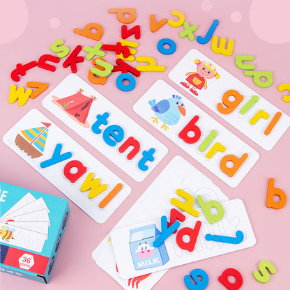 Wooden Alphabet Puzzle Early Education Toy for Kids 3