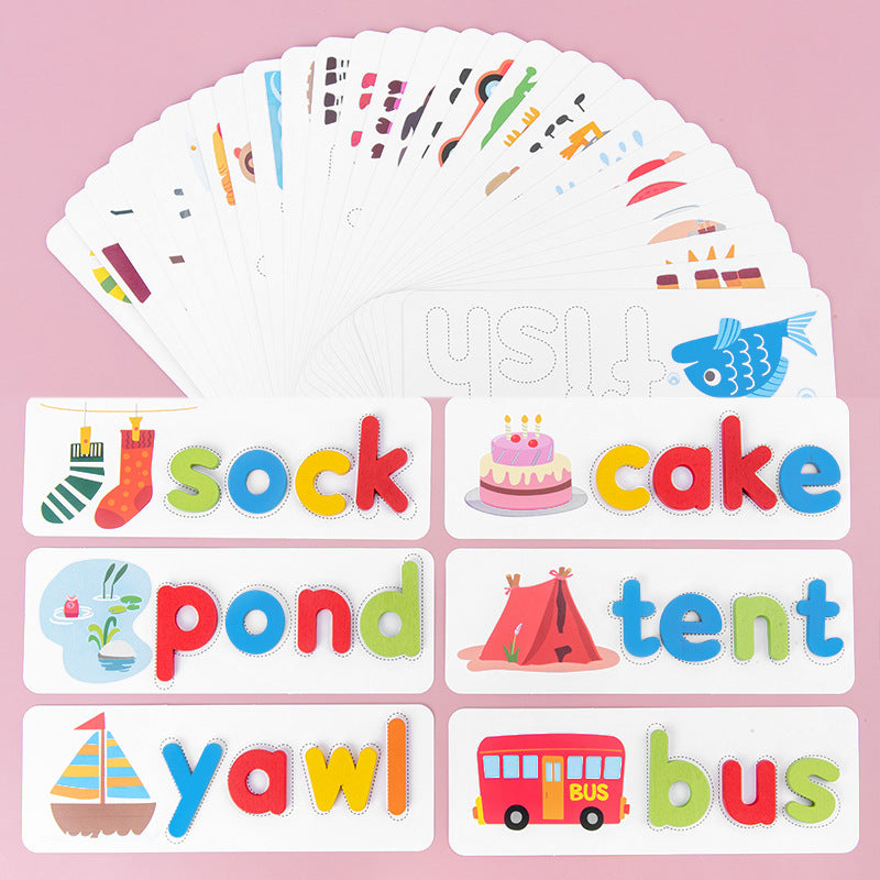 Wooden Alphabet Puzzle Early Education Toy for Kids 4