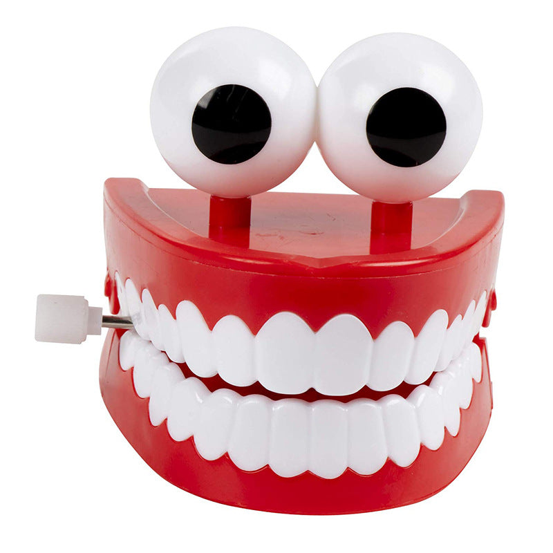 Winding Teeth Wind Up Toy with Big Eyes Novelty Toy 4