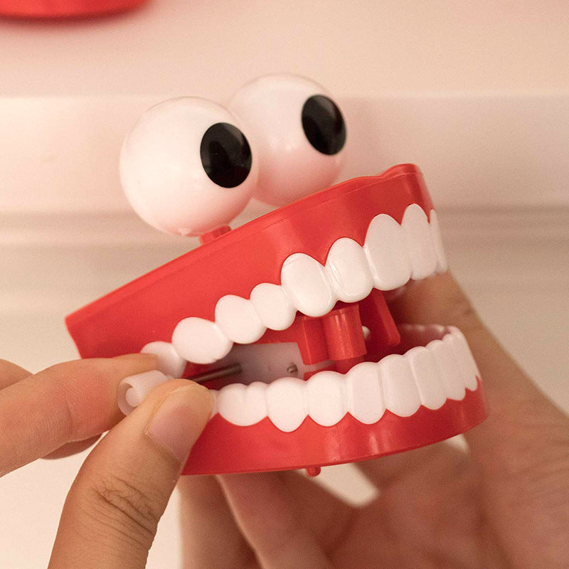 Winding Teeth Wind Up Toy with Big Eyes Novelty Toy 3