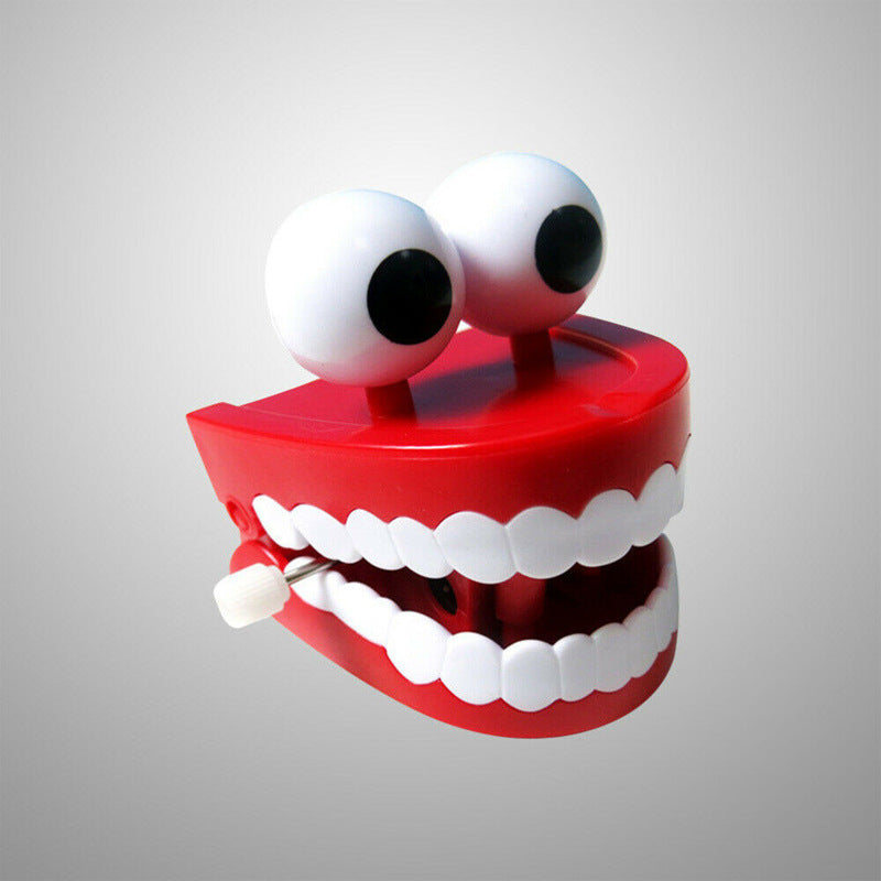 Winding Teeth Wind Up Toy with Big Eyes Novelty Toy 2