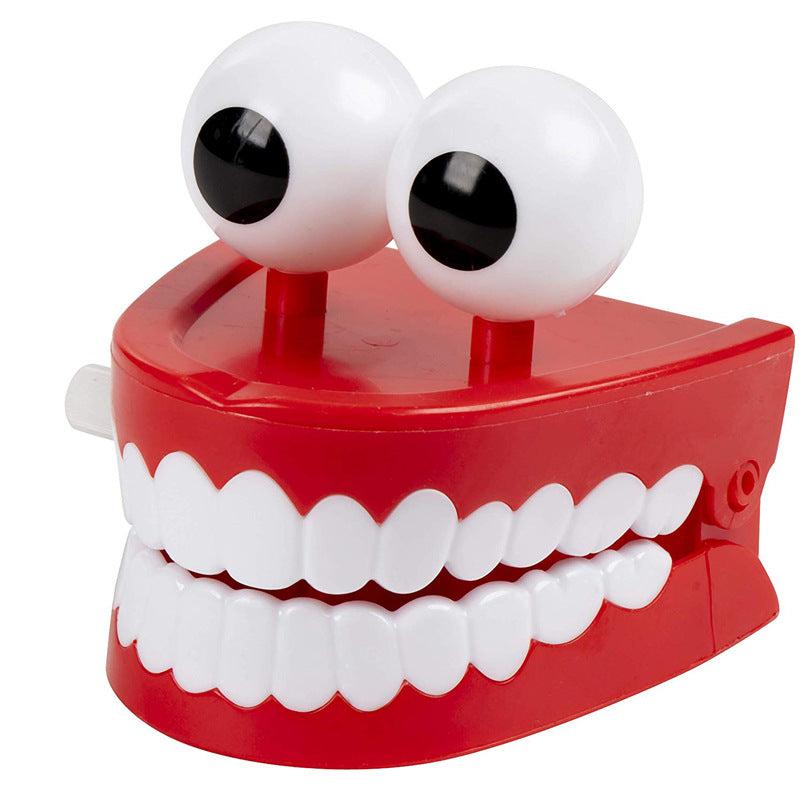 Winding Teeth Wind Up Toy with Big Eyes Novelty Toy 5