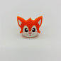 20pcs Silicone Focal Beads Cartoon Fox Face Variety Colors 8