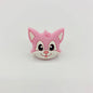 20pcs Silicone Focal Beads Cartoon Fox Face Variety Colors 5