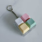 Plastic Keychain Button Mechanical Key Keyboard Fidget Toy 13