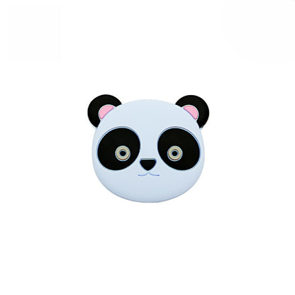 Silicone Focal Beads Cartoon Animal Panda Face with Ears 9
