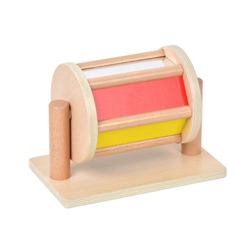 Wooden Textile Drum Montessori Toys Educational Toy 6