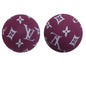 50pcs 15mm LV Silicone Beads Printed Design 8