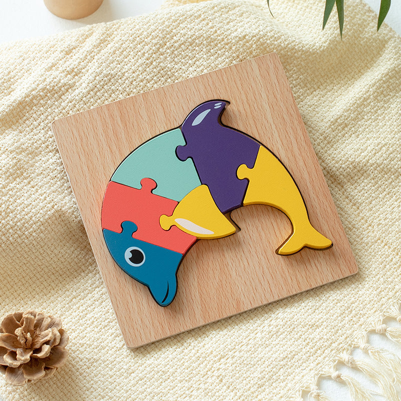 Animal Wooden Puzzle 3D Educational Toy for Kids 11