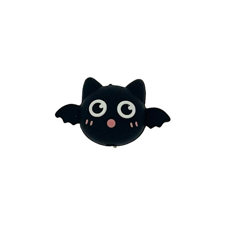 Silicone 3D Focal Beads Bat Halloween Wings Spread 3