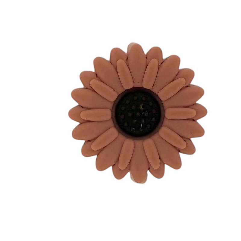 20Pcs Silicone Focal Beads Daisy Sunflower Front Facing Design 27