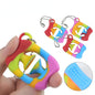 Silicone Snapper Keychain Sensory Fidget Toy 5.1 × 4.1 × 2.2cm