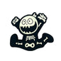 20pcs Silicone Focal Beads Halloween Happy Skeleton Jumping Pose
