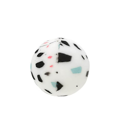 50pcs 15mm Terrazzo Silicone Beads Printed Design 3
