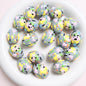 5pcs 16x24mm Hand-Painted Dinosaur Egg Acrylic Beads DIY Craft 4